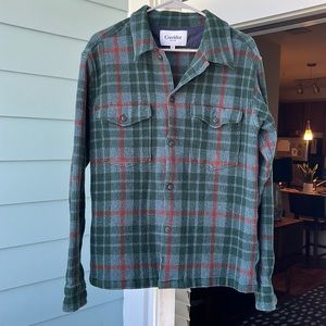 Corridor taconic madras plaid waffle cotton button up shirt